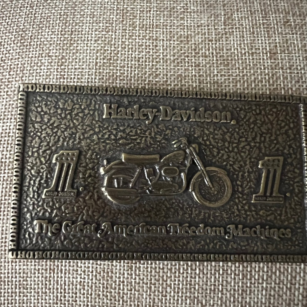 Harley Davidson Belt Buckle Freedom Machine 97697-15VM 3.5x2in Americana